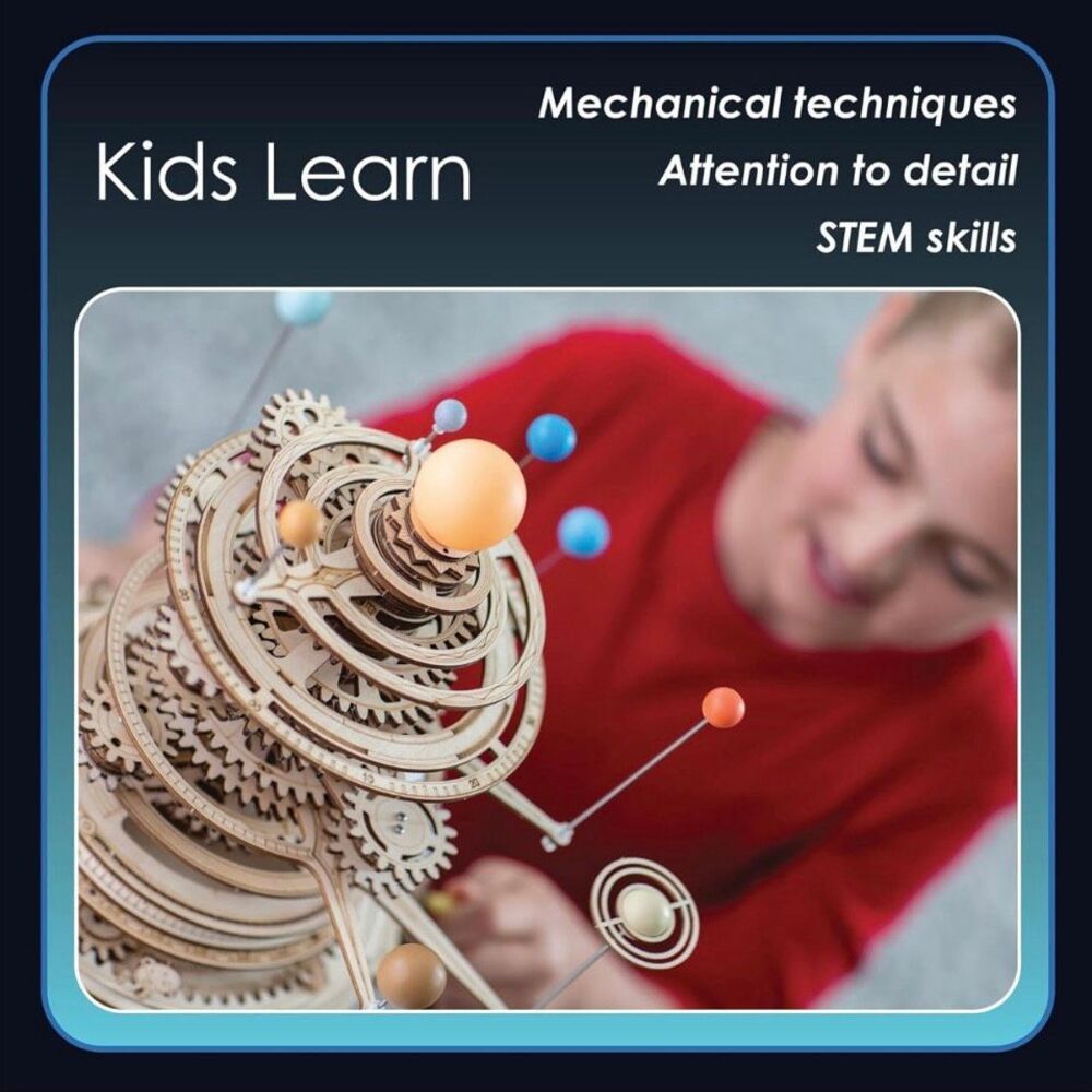 *NIB* MindWare Gearjits: Solar System – Wooden 3D Building Puzzle for Teens - Picture 7 of 9